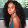 Super Natural V part & U part Glueless Human Hair Wigs Jerry Curly Wig Easy to Install Tight and Breathable - Ossilee Hair