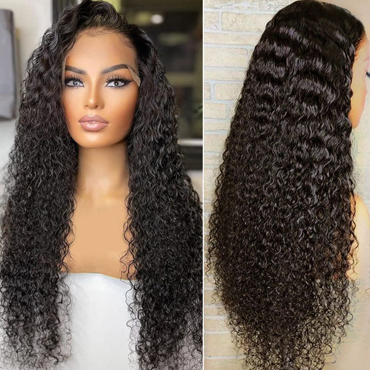 HD Transparent Lace Frontal Wigs 13x6 Jerry Curly Lace Front Wig Human Hair Little Bleached Knots Wigs Deal 9A/10A Grade - Ossilee Hair