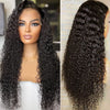 Cheap Invisible 13x4 HD Transparent Lace Front Wig Brazilian Jerry Curly Virgin Human Hair Wigs 9A Grade - Ossilee Hair