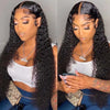Brazilian Jerry Curly Wig 6x6 Pre-Plucked Lace Closure Wigs 150% 180% 250% Density Virgin Human Hair Wig 10A Grade - Ossilee Hair