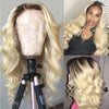 Ombre Blonde Lace Wigs 4x4/13x4 Lace Front Human Hair Wigs 1b 613 Body Wave Human Hair Wig - Ossilee Hair