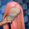 Colore Wigs Straight Human Hair 13x4 HD Lace Front Wigs Blue/Green/Pink/Yellow Color - Ossilee Hair