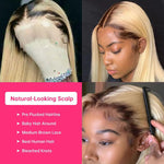 Ombre Blonde Lace Wigs 4x4/13x4 Lace Front Human Hair Wigs 1b 613 Straight Hair Wigs - Ossilee Hair