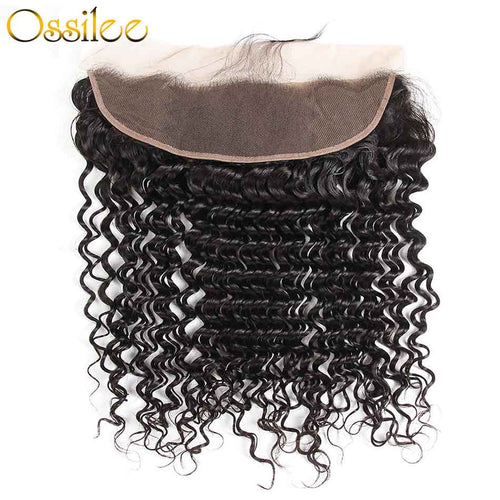 Deep Wave Pre-plucked 13x4 Lace Frontal 100% Human Hair - Ossilee Hair