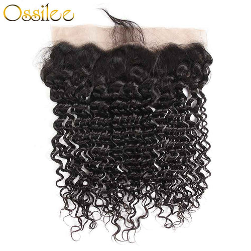 Deep Wave Pre-plucked 13x4 Lace Frontal 100% Human Hair - Ossilee Hair