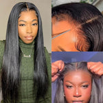Pre Cut Lace Wear and Go Glueless Wig Straight Human Hair 4x4 5x5 HD Lace Closure Wig
