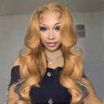 27 Color Honey Blonde 13x4 Body Wave HD Lace Front Wigs 10A Raw Virgin Human Hair - Ossilee Hair