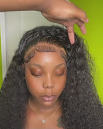 Jerry Curly 4X4 Lace Closure Wig 150% 200% 250% Density Deep Curly Hair Lace Wig HD Closure Wig