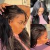 4c Hairline Edges Lace Front Wigs Kinky Straight 13x4/13x6 HD Lace Frontal Wig with Curly Baby Hair - Ossilee Hair