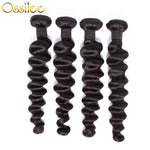 Real 9A Loose Deep Wave Virgin Hair 3Bundles With 13x4 Pre-Plucked Lace Frontal - Ossilee Hair