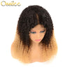 Ombre Color 13x4 Pre-Plucked Lace Front  Wig 150% Density Kinky Curly Wig - Ossilee Hair