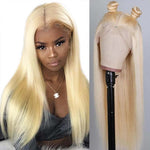 360 Lace Frontal Wigs 613 Blonde Lace Front Wigs Straight Human Hair Pre Plucked with Baby Hair - Ossilee Hair