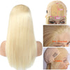 5x5/6x6 HD Transparent Lace Wigs 613 Blonde Straight Brazilian Human Hair Closure Wig - Ossilee Hair