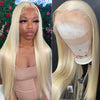 360 Lace Frontal Wigs 613 Blonde Lace Front Wigs Straight Human Hair Pre Plucked with Baby Hair - Ossilee Hair