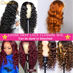 4x4 Lace Closure Wig Loose Deep Wave Lace Wig 180%&250% Destiny 11A Grade - Ossilee Hair