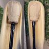 13x6 Blonde Straight Lace Front Wigs Brazilian Virgin Human Hair Pre Plucked Glueless Lace Wigs - Ossilee Hair