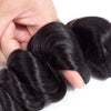 9A Grade Unprocessed 3Pcs Loose Wave With Lace Closure Brazilian Virgin Human Hair Bundles - Ossilee Hair