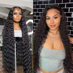 5x5 Loose Deep Wave Wig Thin HD Lace Closure Wigs Brazilian Virgin Hair Pre Plucked - Ossilee Hair