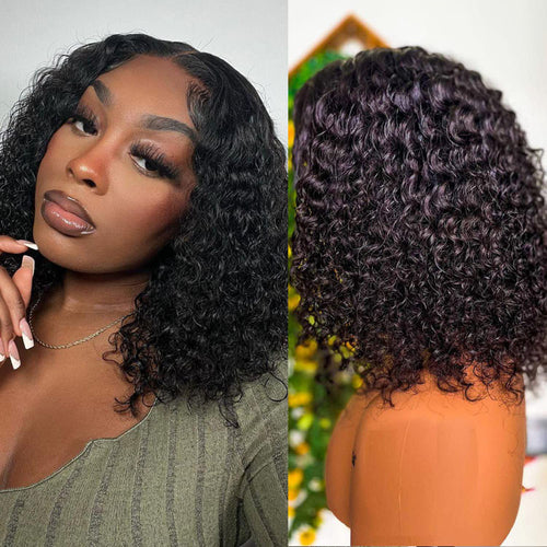 13x4 HD Lace Front Wigs Jerry Curly Bob Wig Afro Kinky Curly Short Bob Lace Wig 10A Grade 180% 250%Density - Ossilee Hair