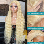 13x4 Loose Deep Wave 613 Blonde Lace Front Wigs Brazilian Human Hair - Ossilee Hair