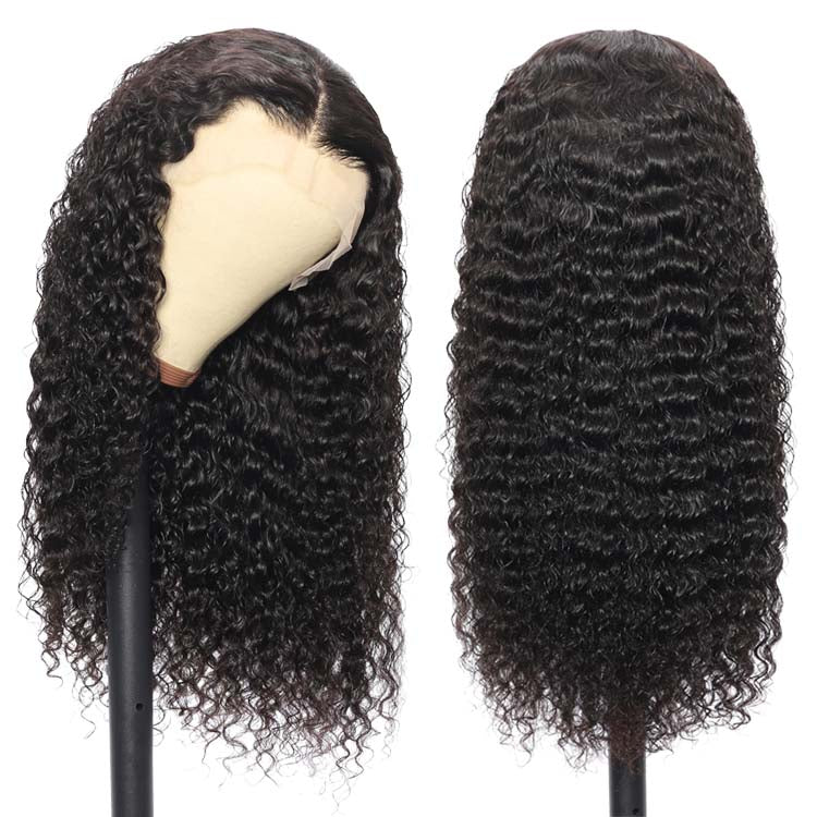 Deep Wave 13x4 Lace Front Wig 150% 200% 250% Density Deep Wave Remy 9A Medium Brown Lace/10A HD Lace Grade - Ossilee Hair