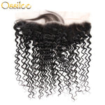 9A Grade Deep Wave 3Bundles With 13x4 Pre-Plucked Lace Frontal Natural Color 100% Brazilian Human Hair - Ossilee Hair