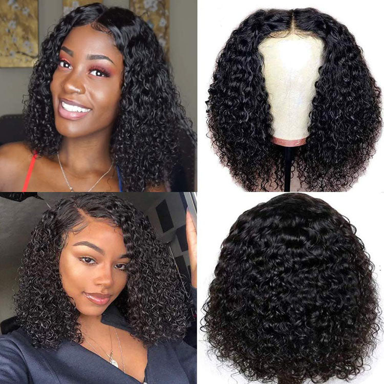 13x4 HD Lace Front Wigs Jerry Curly Bob Wig Afro Kinky Curly Short Bob Lace Wig 10A Grade 180% 250%Density - Ossilee Hair