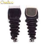 Loose Deep Wave 4 Bundles With 1Pc Closure Peruvian 100% Human Hair Weave Bundles - Ossilee Hair