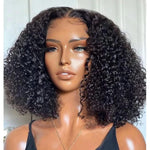 13x4 HD Lace Front Wigs Jerry Curly Bob Wig Afro Kinky Curly Short Bob Lace Wig 10A Grade 180% 250%Density - Ossilee Hair