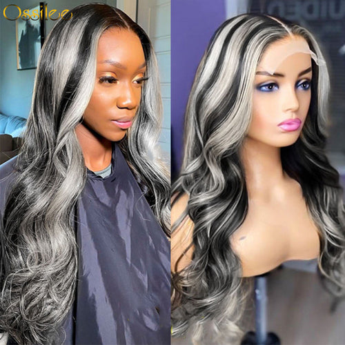13x4 HD Lace Wigs Highlight 613 Blonde Wig Human Hair Body Wave/Straight Lace Front Wig 10A Grade - Ossilee Hair