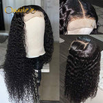 Deep Wave 4x4 HD Lace Wig 6x6 Lace Closure Wig 180% Density Deep Wave Remy Hair Lace Wig 11A Grade - Ossilee Hair