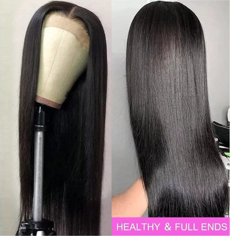 13x4 HD Transparent Lace Front Wig 4X4 Straight Virgin Hair Lace Closure Wig 150% 180% 250% Density Lace Wig 9A Grade - Ossilee Hair