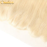 Brazilian Straight #613 3Bundles With 1 Piece 13x4 Lace Frontal Shiny and soft Color Hair - Ossilee Hair