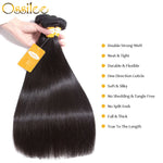 4 Bundles Straight Virgin Hair With Swiss Lace Closure - Ossilee Hair