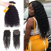 Best Quality 9A Peruvian Virgin Hair 3Bundles With Lace Closure Deep Wave Hair - Ossilee Hair