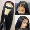 13x4 HD Transparent Lace Front Wig 4X4 Straight Virgin Hair Lace Closure Wig 150% 180% 250% Density Lace Wig 9A Grade - Ossilee Hair