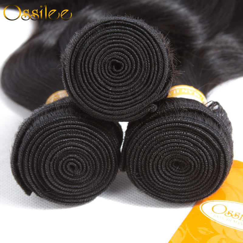 3 Bundles Softer & Thicker Peruvian Body Wave Human Hair Weave No Shedding - Ossilee Hair