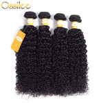 Thicker Peruvian Kinky Curly 4Bundles With 1Pc Closure With Lace Closure 9A - Ossilee Hair