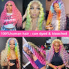 13x4 Loose Deep Wave 613 Blonde Lace Front Wigs Brazilian Human Hair - Ossilee Hair