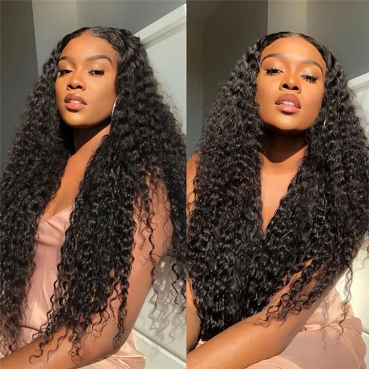 Deep Wave 5x5 HD Lace Closure Wig 180% &250% Density Human Hair Lace Wig 10A Grade - Ossilee Hair