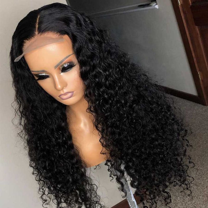 Deep Wave 5x5 HD Lace Closure Wig 180% &250% Density Human Hair Lace Wig 10A Grade - Ossilee Hair