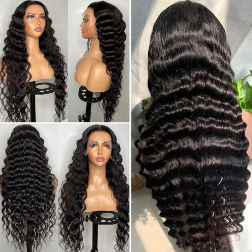 5x5 Loose Deep Wave Wig Thin HD Lace Closure Wigs Brazilian Virgin Hair Pre Plucked - Ossilee Hair