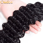 2/3Bundles With 13x4 Pre-Plucked 9A Deep Wave Lace Frontal Natural Color 100% Human Hair Weave - Ossilee Hair