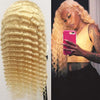 Ossilee 613 Deep Wave Wigs 13x4 Lace Frontal Wigs Pre Plucked Lace Wigs 100% Human Hair - Ossilee Hair