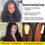 Deep Wave 4x4 HD Lace Wig 6x6 Lace Closure Wig 180% Density Deep Wave Remy Hair Lace Wig 11A Grade - Ossilee Hair