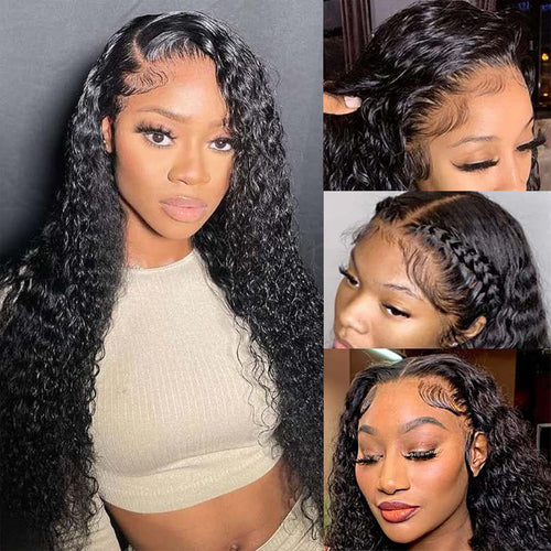 Water Wave 5x5 HD Lace Closure Wig 180% &250% Density Human Hair Lace Wig 11A Grade - Ossilee Hair