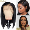 10AGrade Short Bob Wig 4x4/13X4 Lace Front 180% Density Peruvian Straight Remy Hair Short Bob Wig - Ossilee Hair