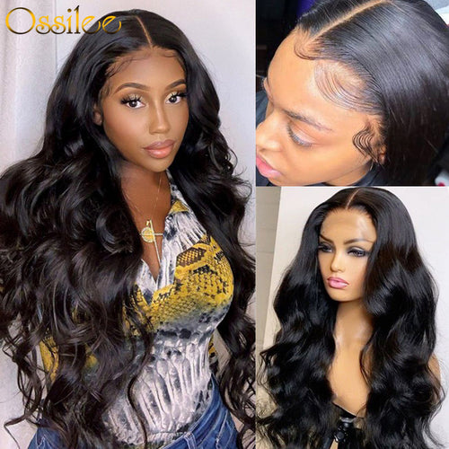 Cheap HD Transparent Lace Closure Wig 4X4 Straight Virgin Hair Lace Closure Wig 150% 180% 250% Density Lace Wig 9A Grade 的副本 - Ossilee Hair