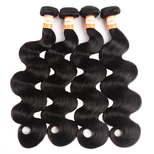 Brazilian Virgin Hair Body Wave With 2x6 Lace Closure - Ossilee Hair