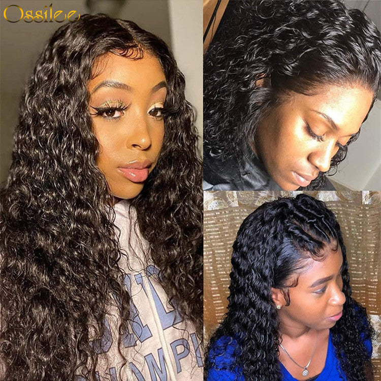 4x4 Lace Closure Wig 180%&250% Destiny Water Wave Lace Wig 9A Grade - Ossilee Hair